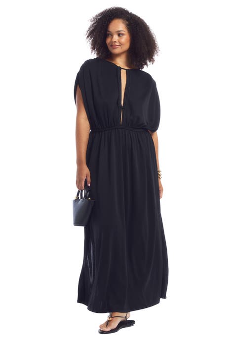 Braid Trim Maxi Dress (Plus)