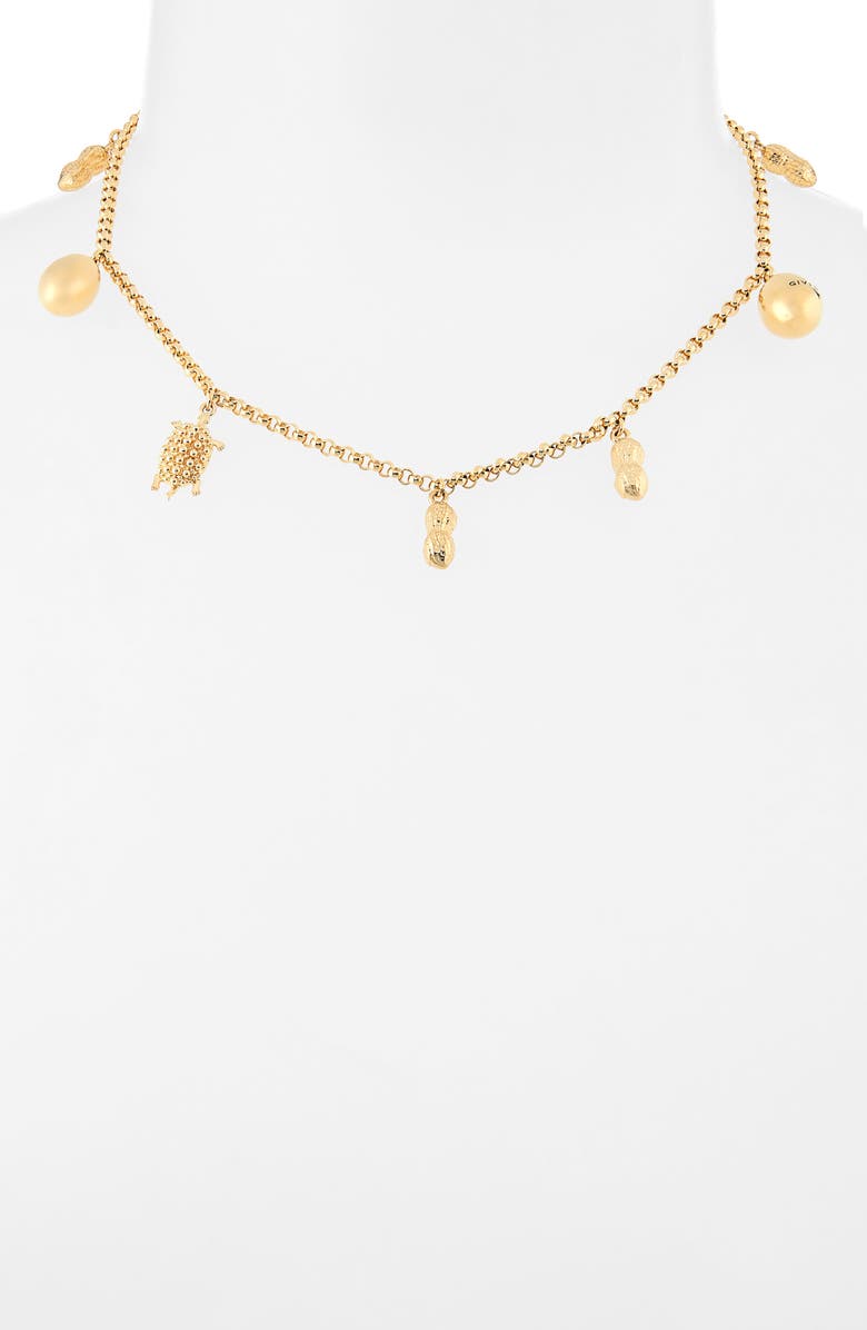 Givenchy Lucky Charms Necklace, Alternate, color, Golden Yellow
