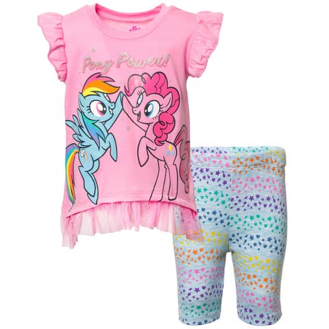 T-Shirt & Bike Shorts Set (Toddler & Little Kid)