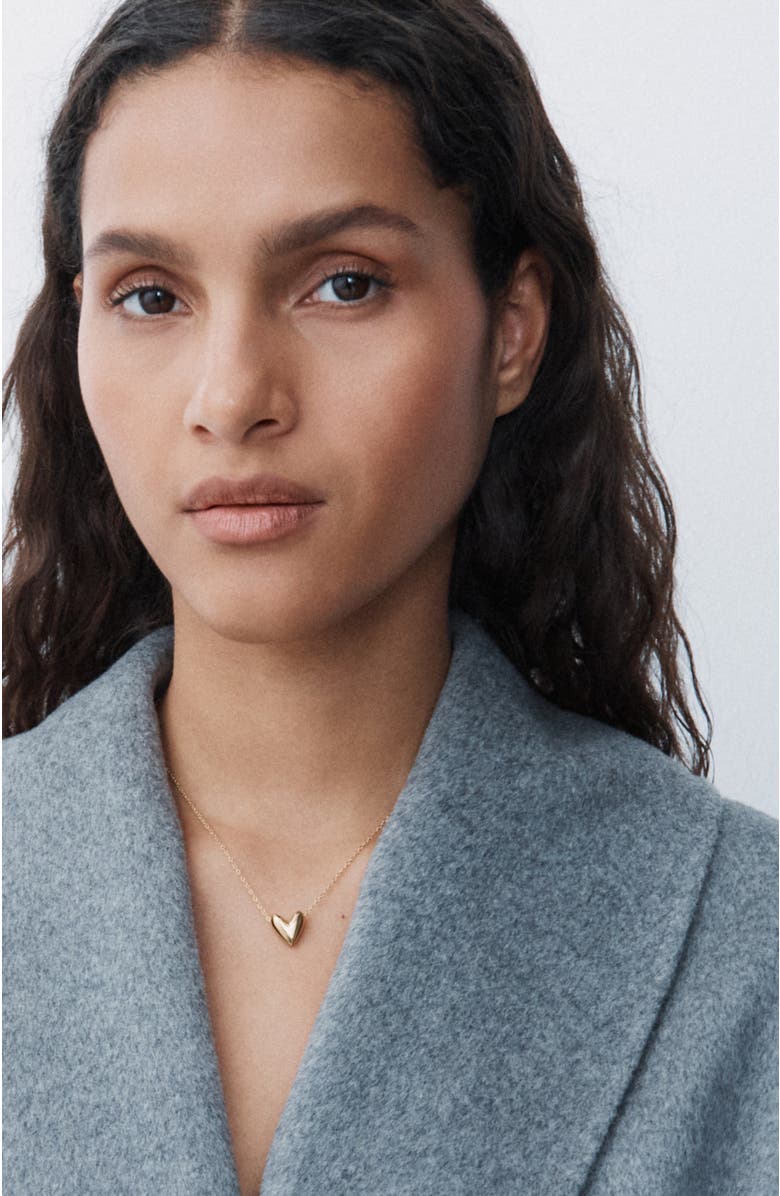 Otiumberg 14kt Gold Vermeil Roscida Heart Necklace, Alternate, color, Yellow Toned Gold