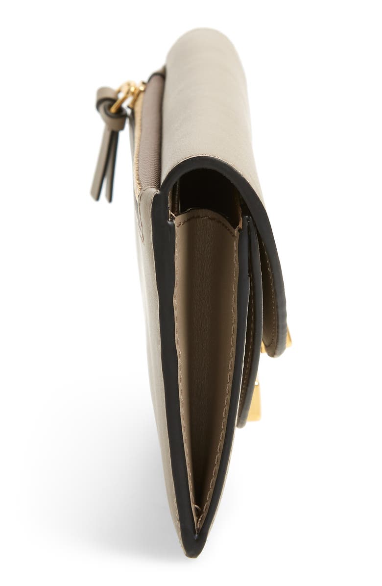 Chloé Georgia Slim Continental Leather Wallet, Alternate, color, 