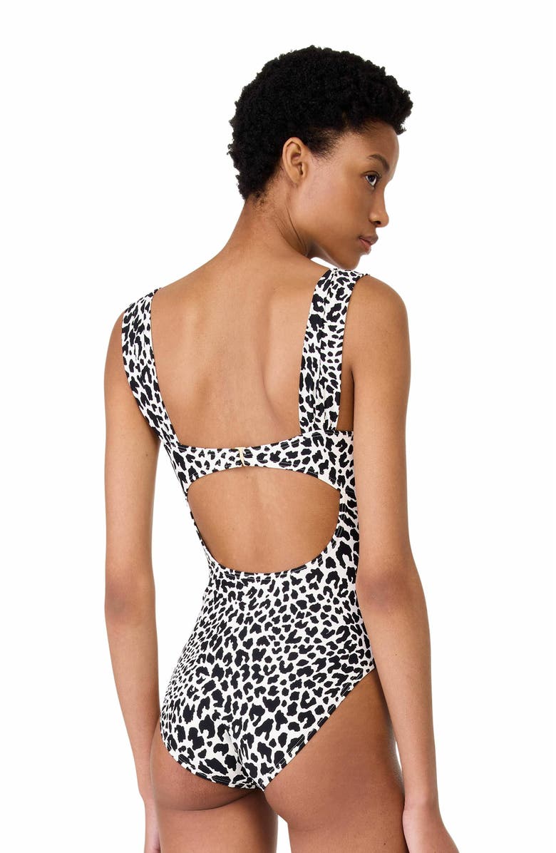 Kate Spade New York Underwire One Piece Swimsuit, Alternate, color, 