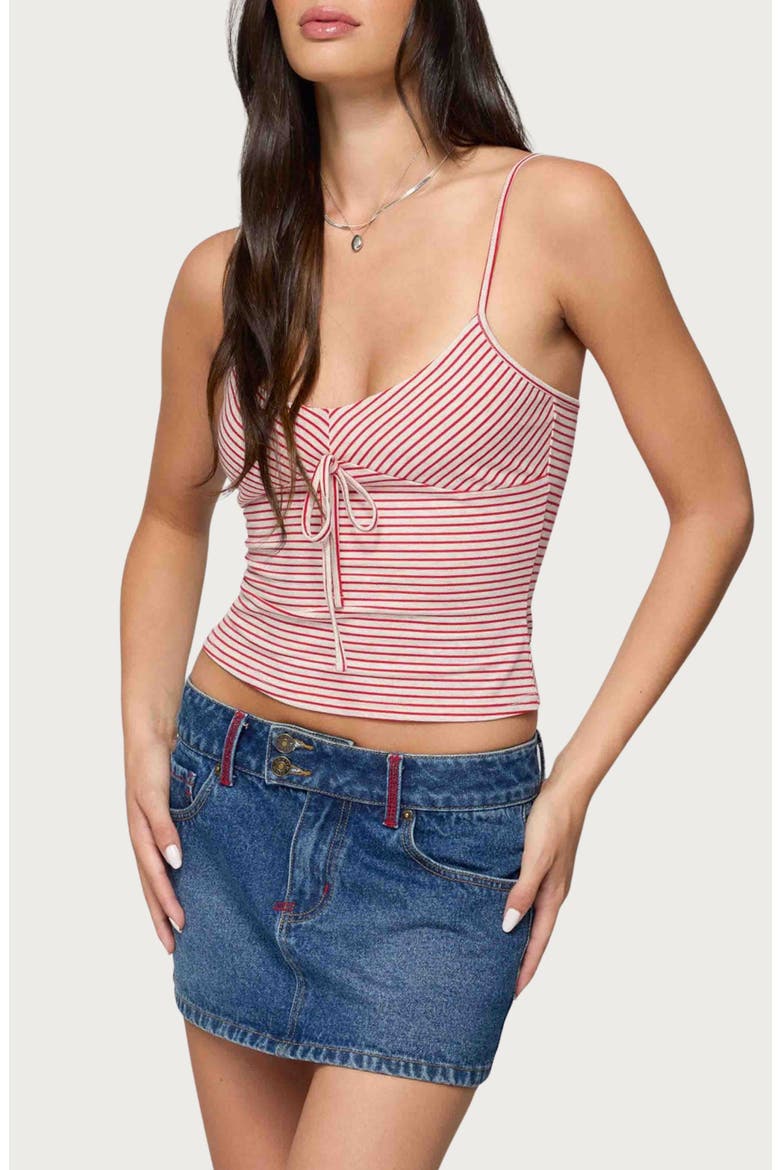 Tova Stripe Camisole, Alternate, color, RED-AND-BEIGE