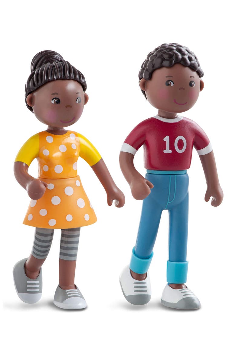 Little Friends Family Time - Mom, Dad and Baby Dollhouse Toy Figures, Alternate, color, MULTI