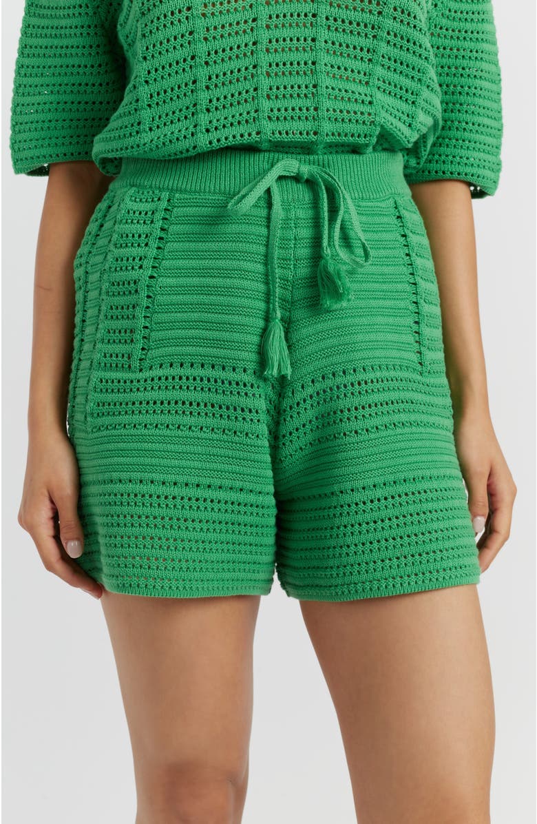 Chinti & Parker Cotton Crochet Short, Alternate, color, 