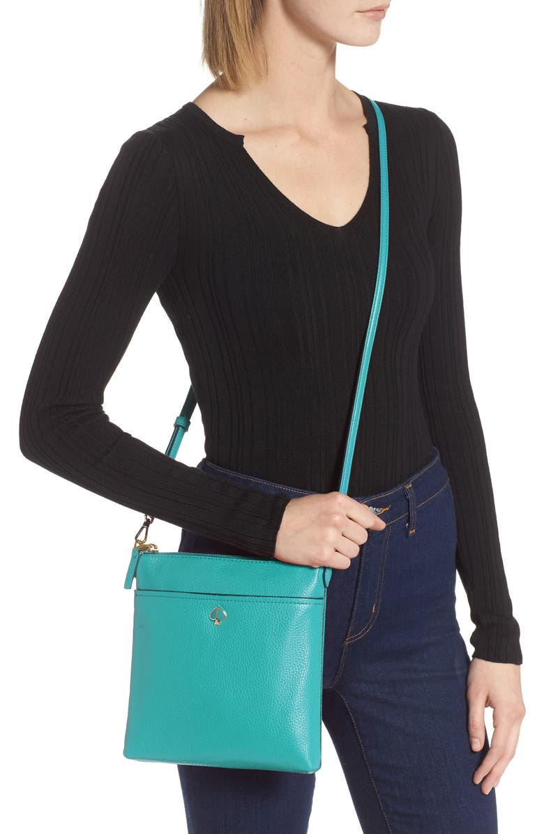 Kate Spade New York small polly leather crossbody bag, Alternate, color,