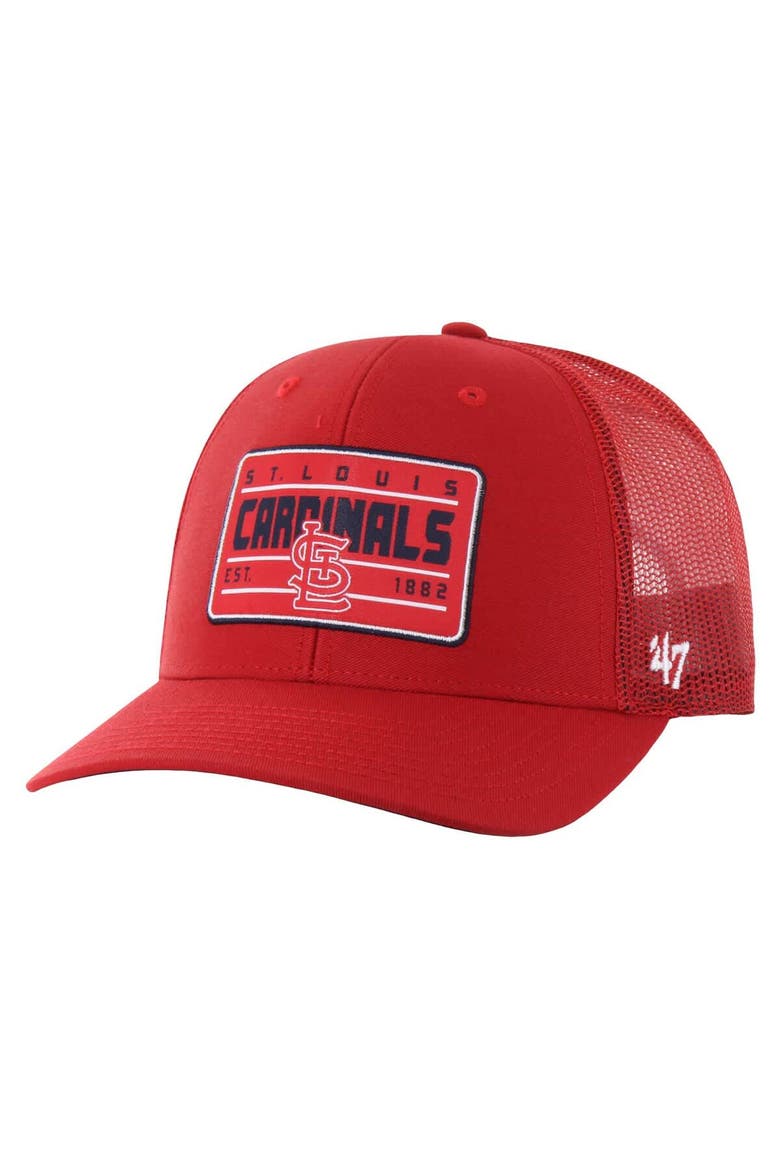 Men's '47 Red St. Louis Cardinals Hardline Trucker Adjustable Hat, Main, color, Red