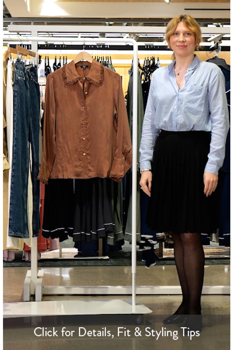 Beatrix Lace Trim Long Sleeve Shirt video