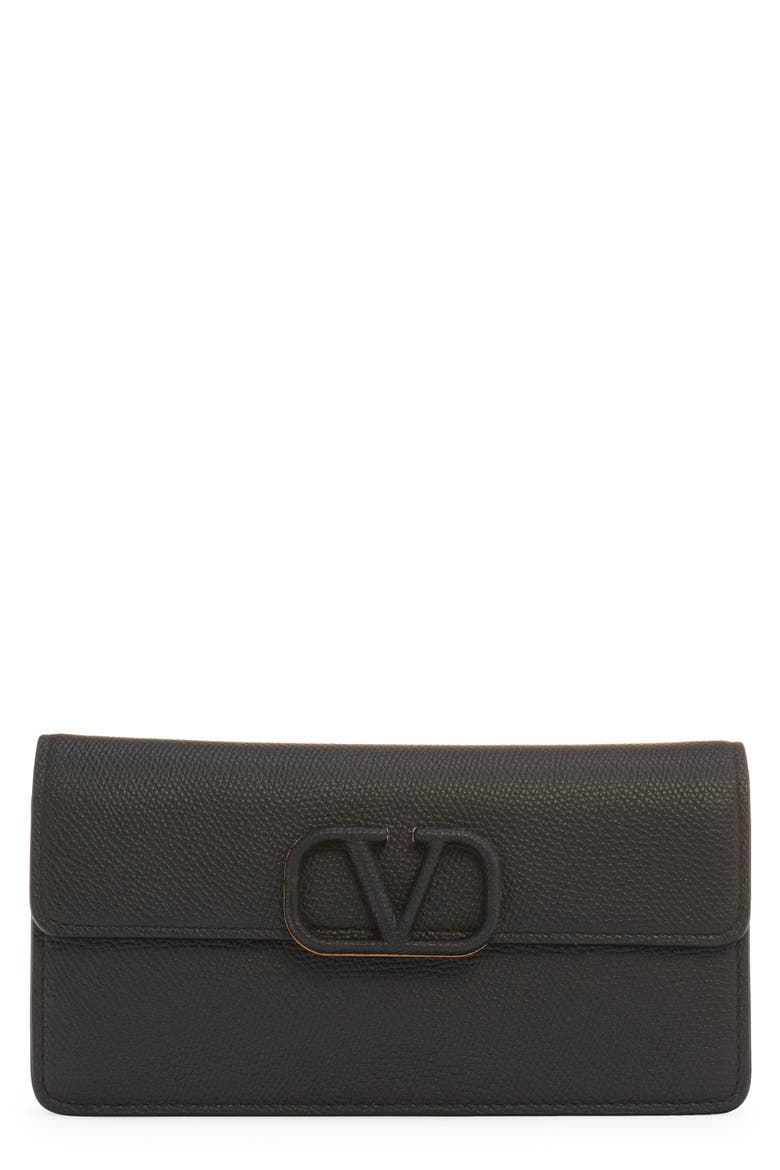 Valentino Garavani VLOGO Signature Leather Wallet on a Chain