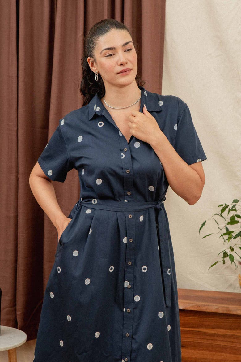 Sylvie Dress, Alternate, color, Lunar Polka