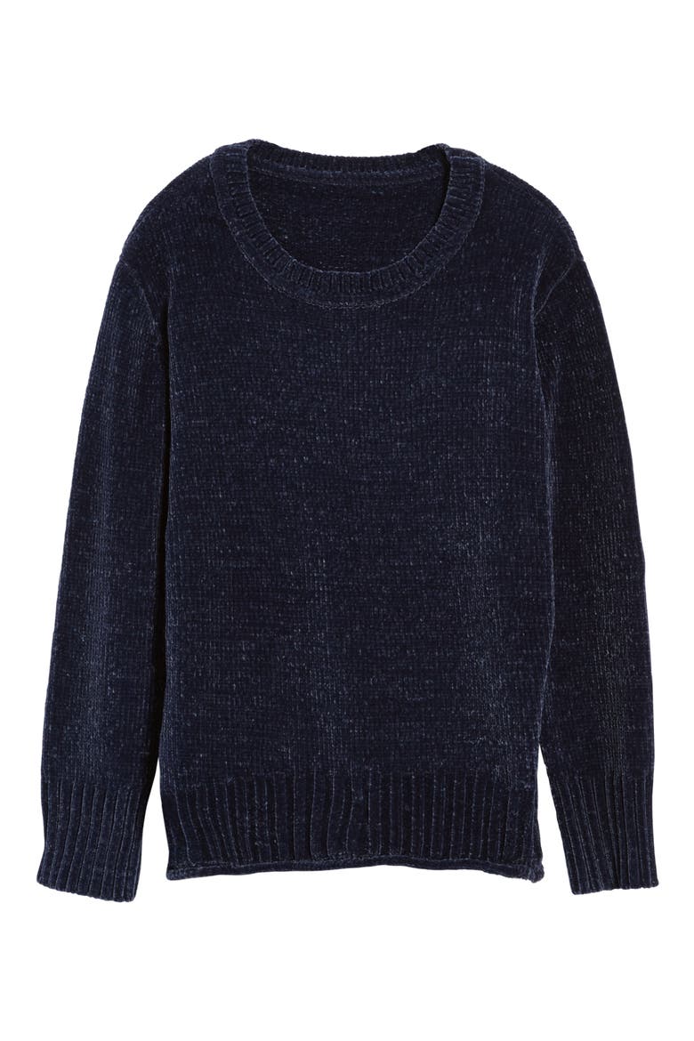 Chenille Pullover, Alternate, color, NAVY