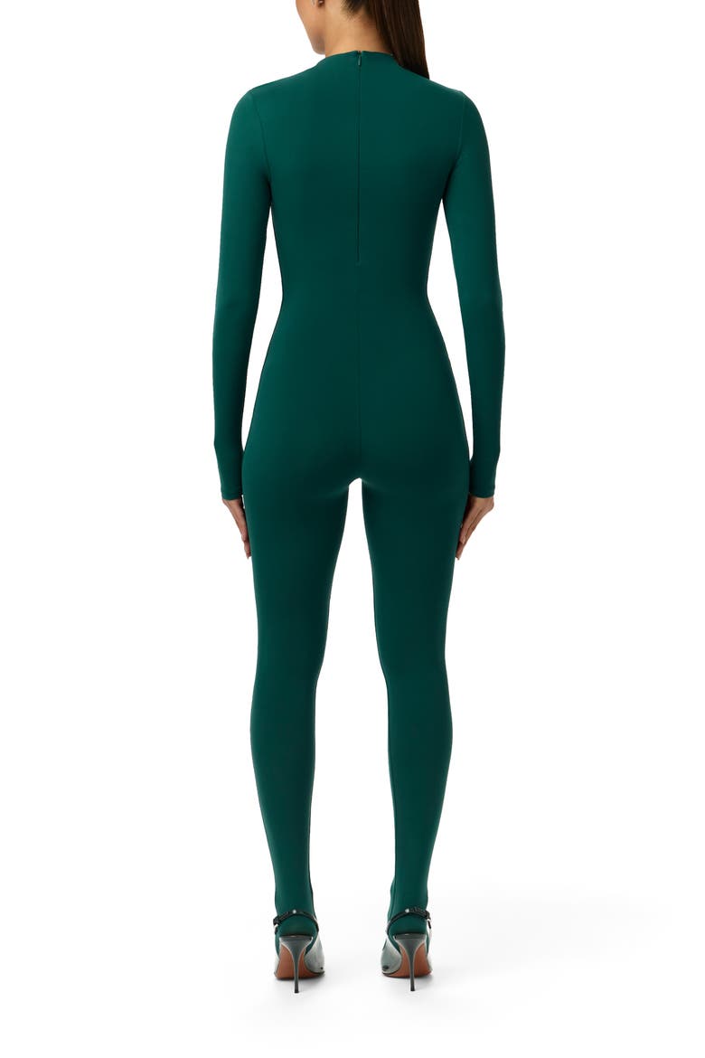 Long Sleeve Closed Toe Jumpsuit, Alternate, color, EMERALD