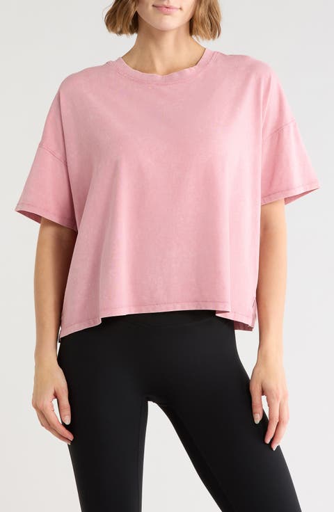 Stone Wash Boxy Crop T-Shirt