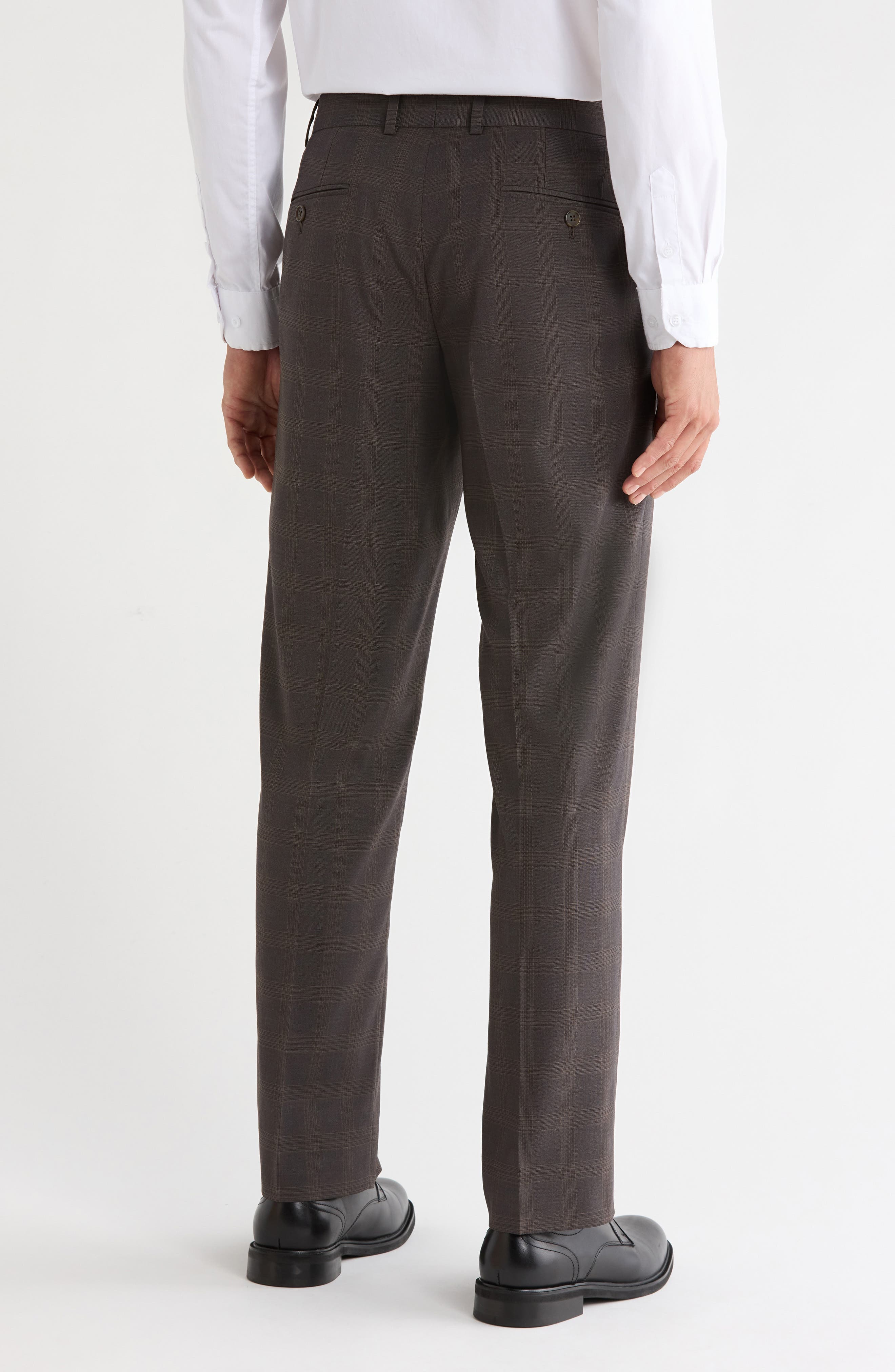 NORDSTROM RACK Trim Fit Check Trousers (Men) | Nordstromrack