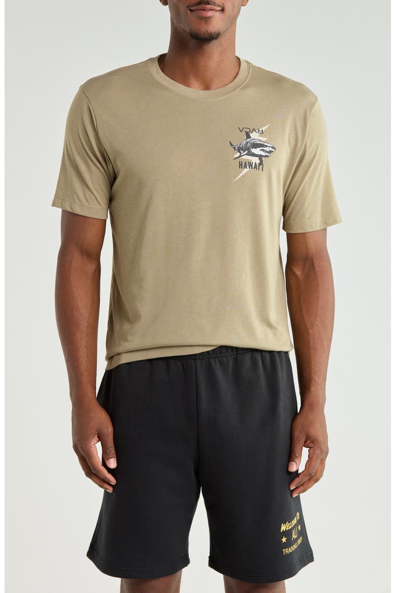 Tiger Shark Graphic T-Shirt, Main, color, COVERT GREEN