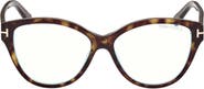 TOM FORD 54mm Cat Eye Blue Light Blocking Optical Glasses