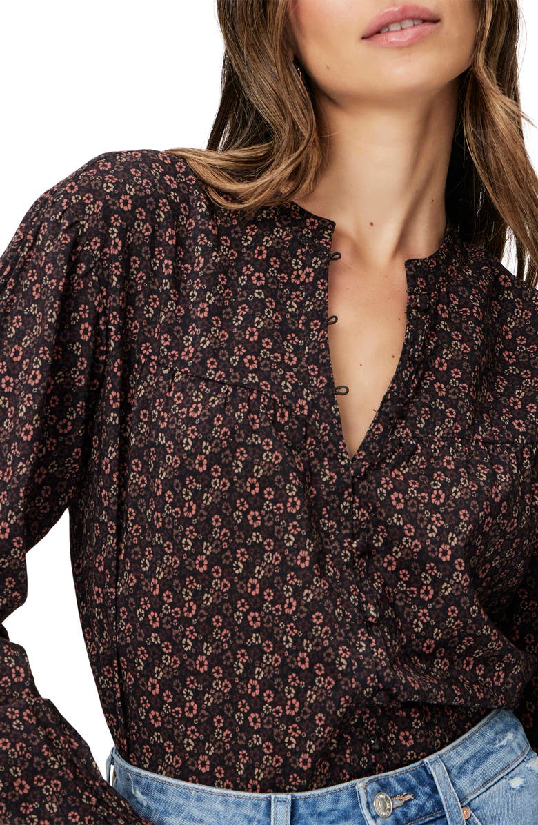 Marline Floral Cotton Blend Top