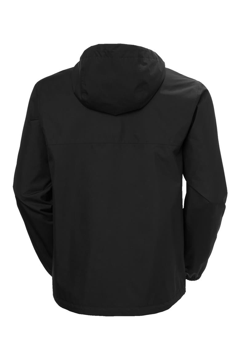 Vancouver Hooded Rain Jacket, Alternate, color, BLACK