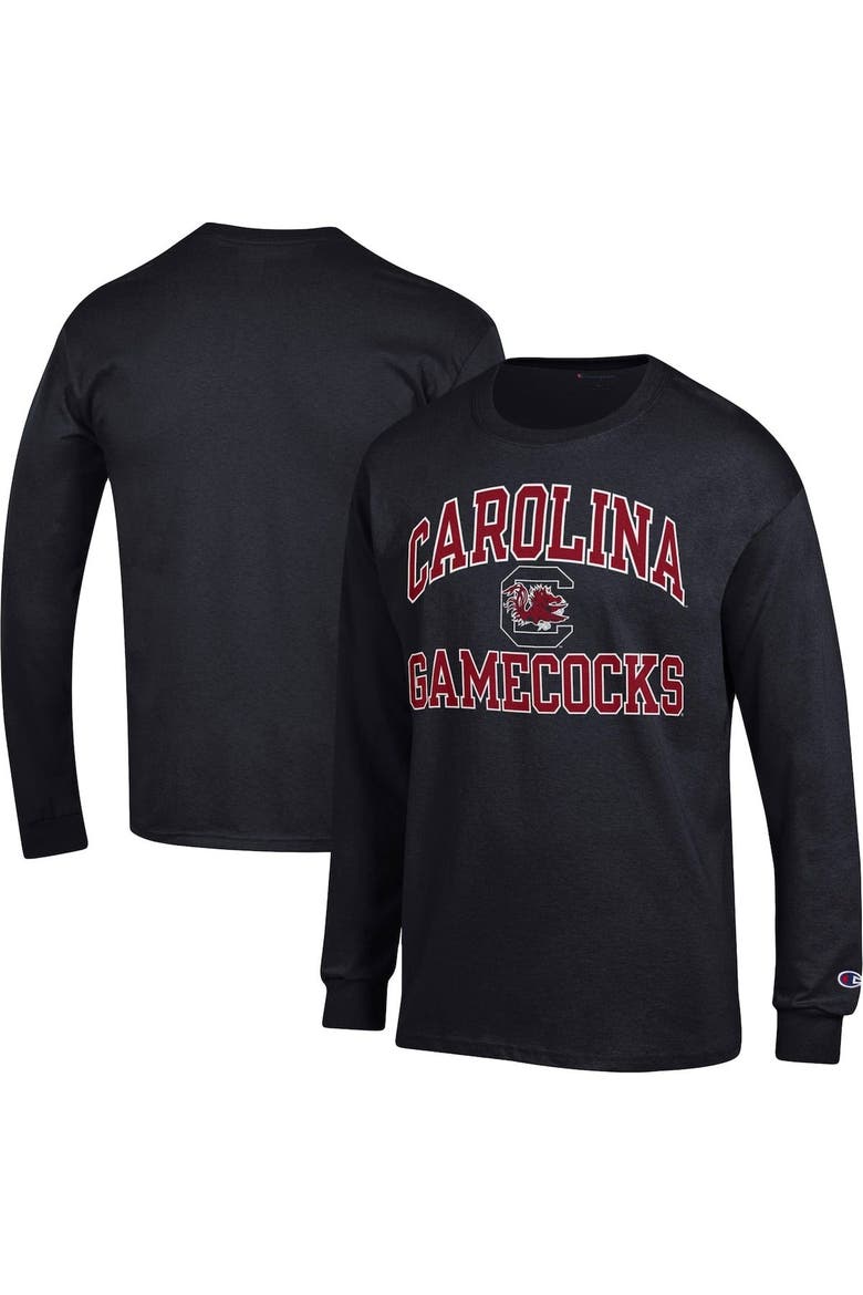 Men's Champion Black South Carolina Gamecocks High Motor Long Sleeve T-Shirt, Alternate, color, Black
