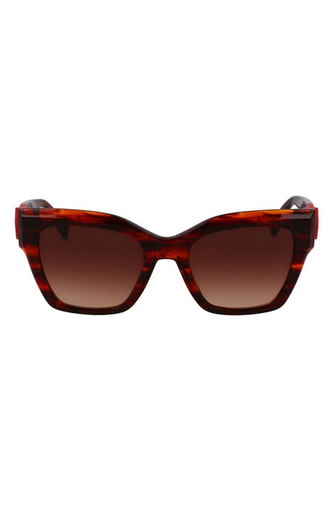 Medallion 52mm Modified Rectangular Sunglasses