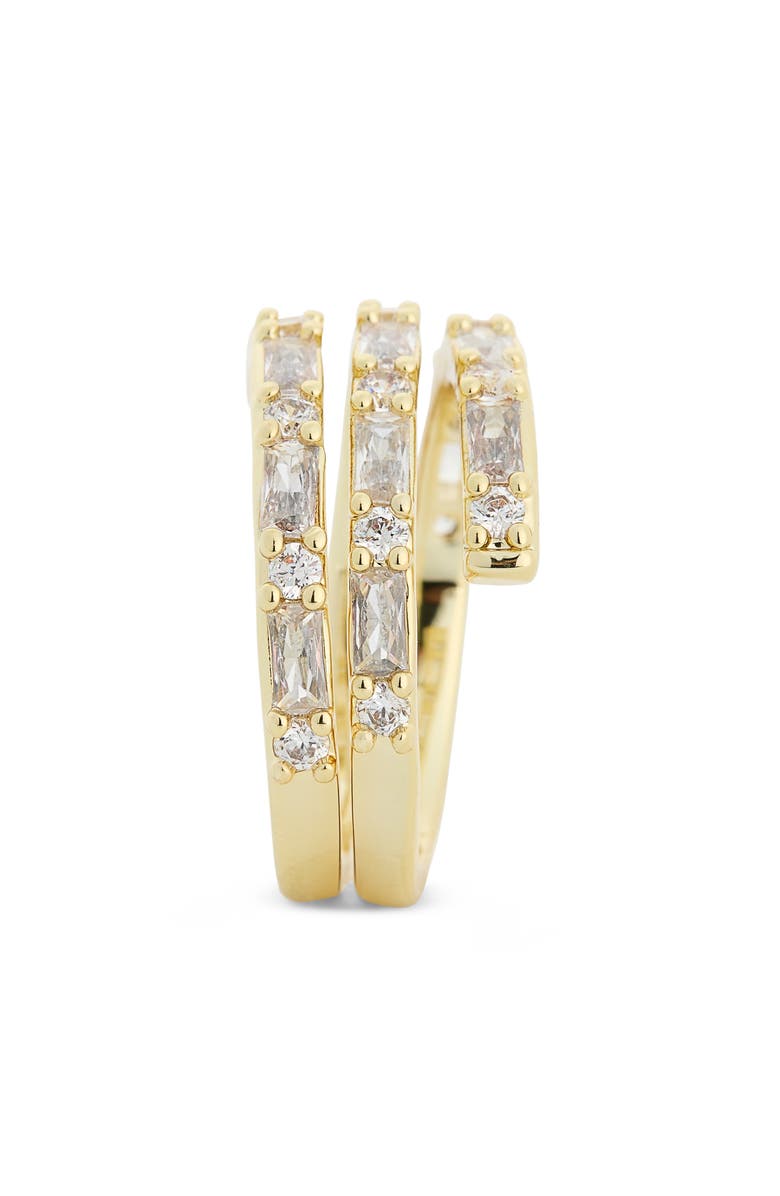 Covet CZ Coiled Ring, Alternate, color, Gold