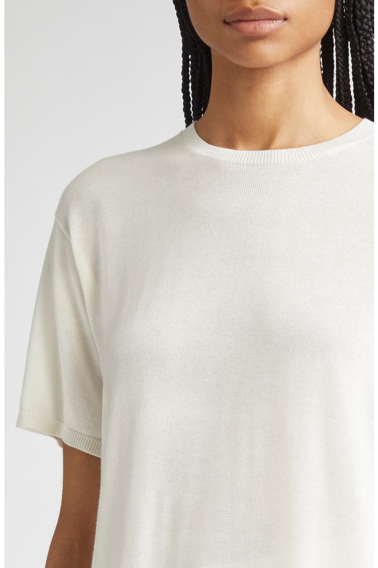 Knit T-Shirt, Alternate, color, WHITE