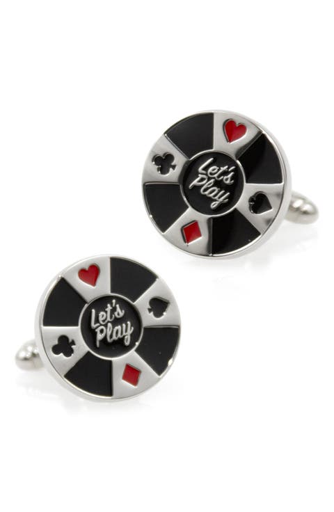 Poker Chip Cuff Links