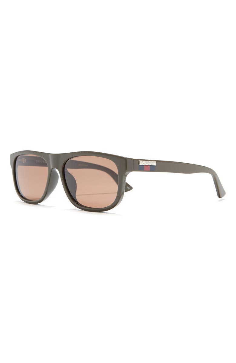 Gucci 58mm Rectangular Sunglasses, Alternate, color,