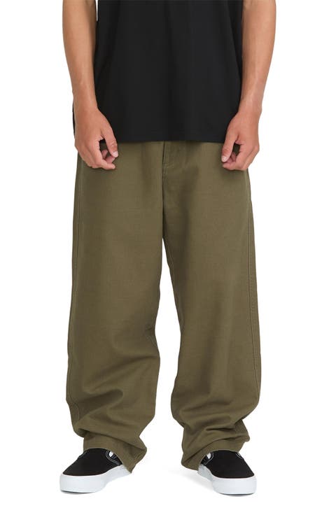 Garage Loose Fit Cotton Canvas 5-Pocket Pants