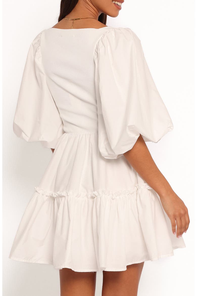 Meredith Fit & Flare Minidress, Alternate, color, WHITE
