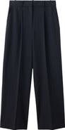 MANGO Pinstripe Pleated Pants