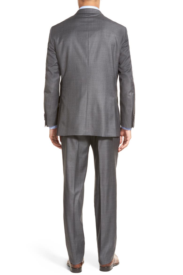 Classic Fit Solid Wool Suit, Alternate, color, GREY