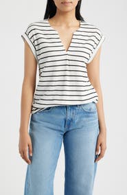 Bobeau Dolman Sleeve Piqué T-Shirt
