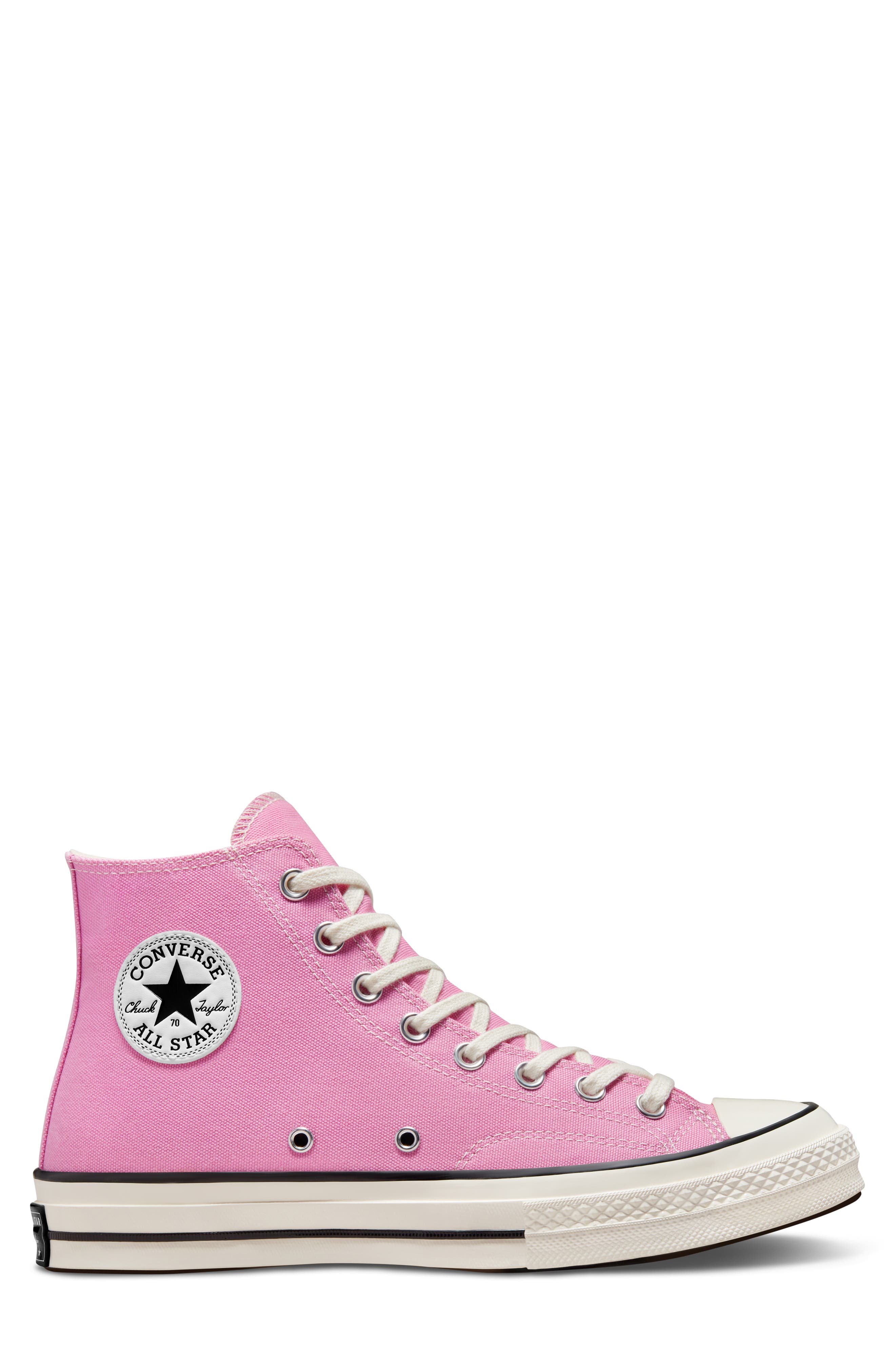 Chuck 70 High Top Sneaker, Alternate, color, AMBER PINK/ EGRET/ BLACK