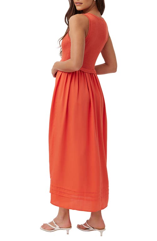 Bella Dahl Sleeveless Sweater Midi Dress In Animal Print