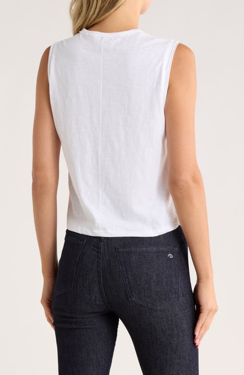 Rag & Bone Slub Muscle Tank In White