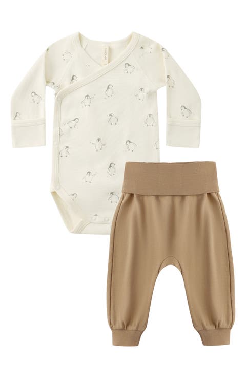Side Snap Organic Cotton Bodysuit & Pants Set (Baby)