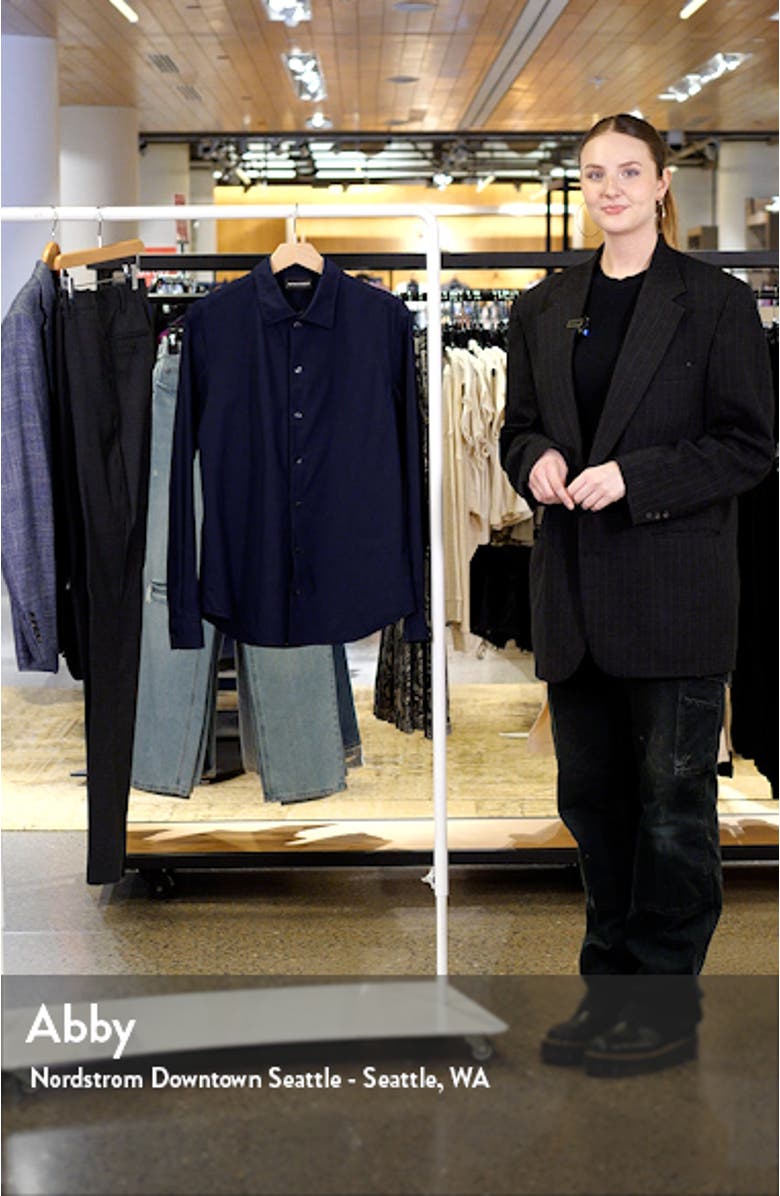 Stretch Jersey Button-Up Shirt, sales video thumbnail