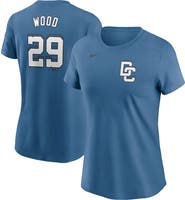 Nike Women's Nike James Wood Blue Washington Nationals 2025 City Connect Fuse Name & Number 2.0 T-Shirt