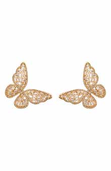 EYE CANDY LOS ANGELES Freeda Butterfly Wing Stud Earrings