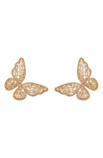 Freeda Butterfly Wing Stud Earrings