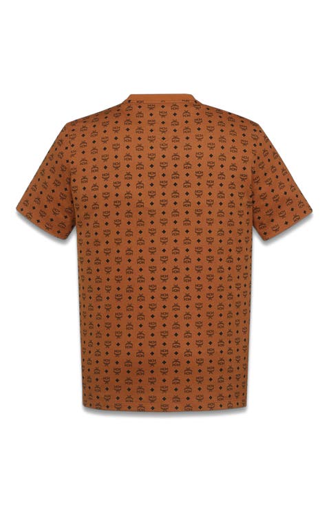 Monogram Print T-Shirt in Organic Cotton