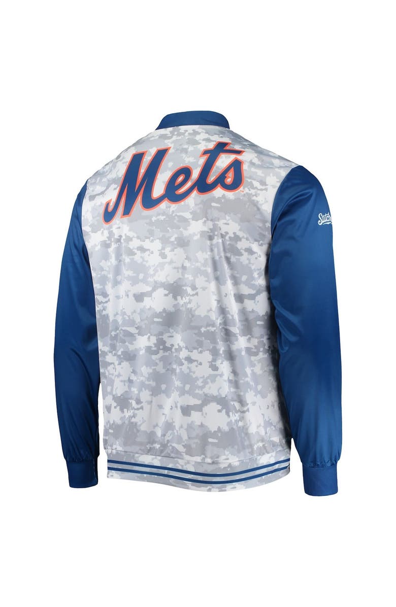 STITCHES Men's Stitches Royal New York Mets Camo Full-Zip Jacket, Alternate, color, Royal