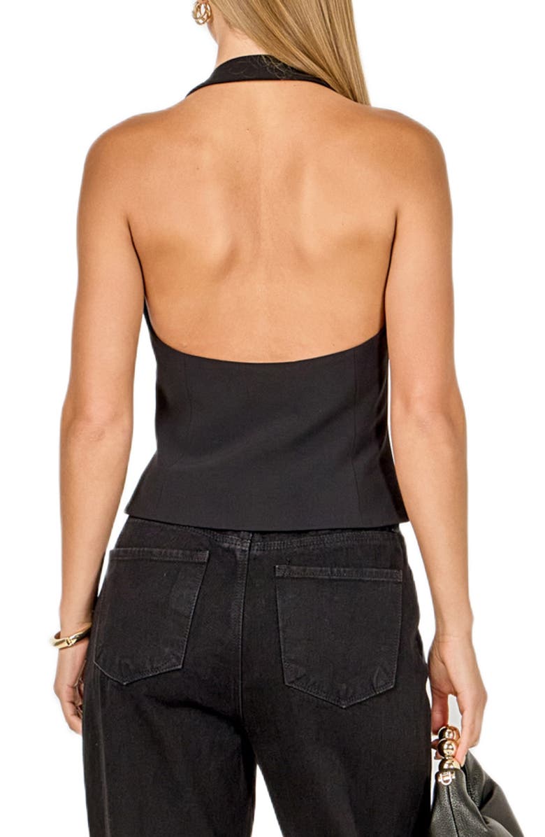 Endless Rose Halter Vest, Alternate, color, Black