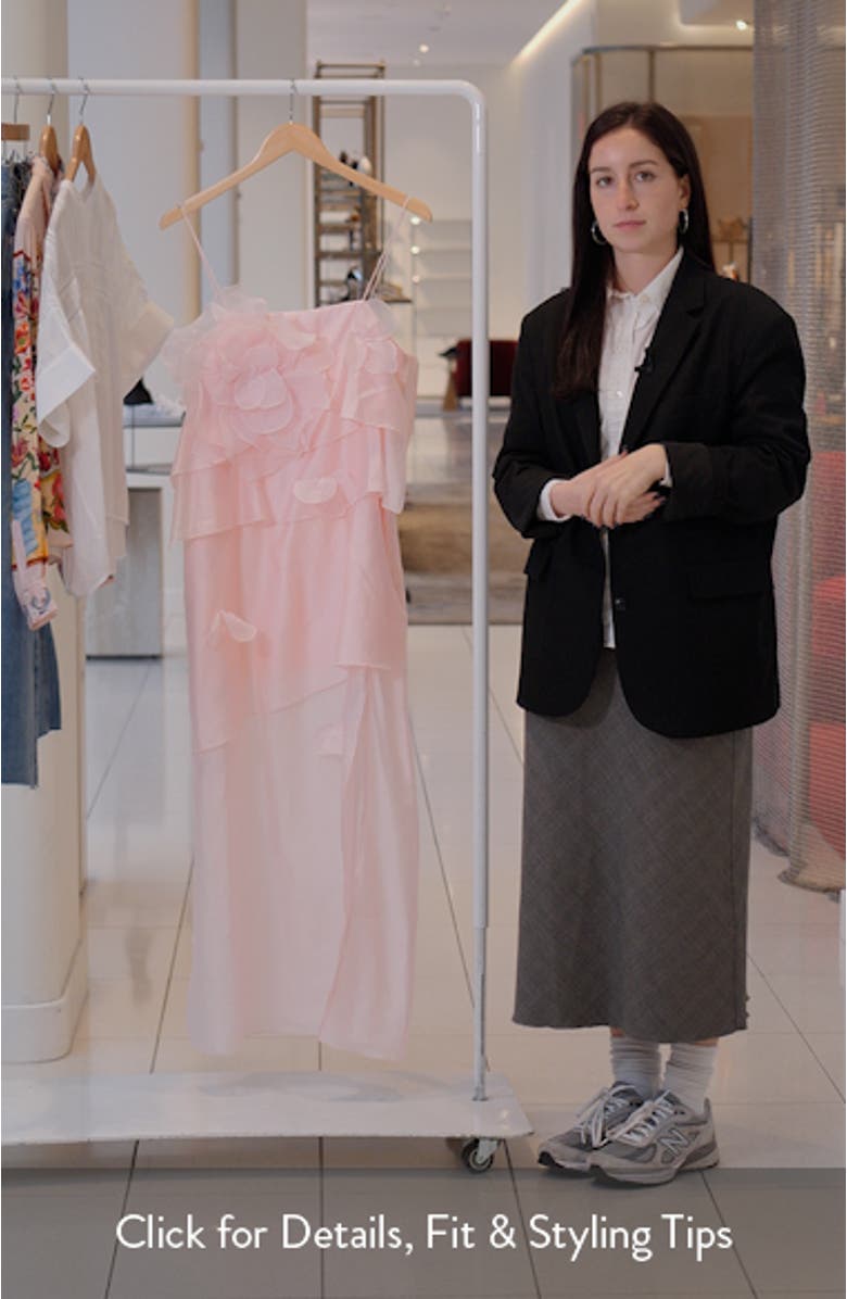 Floral Appliqué Tiered Dress, sales video thumbnail