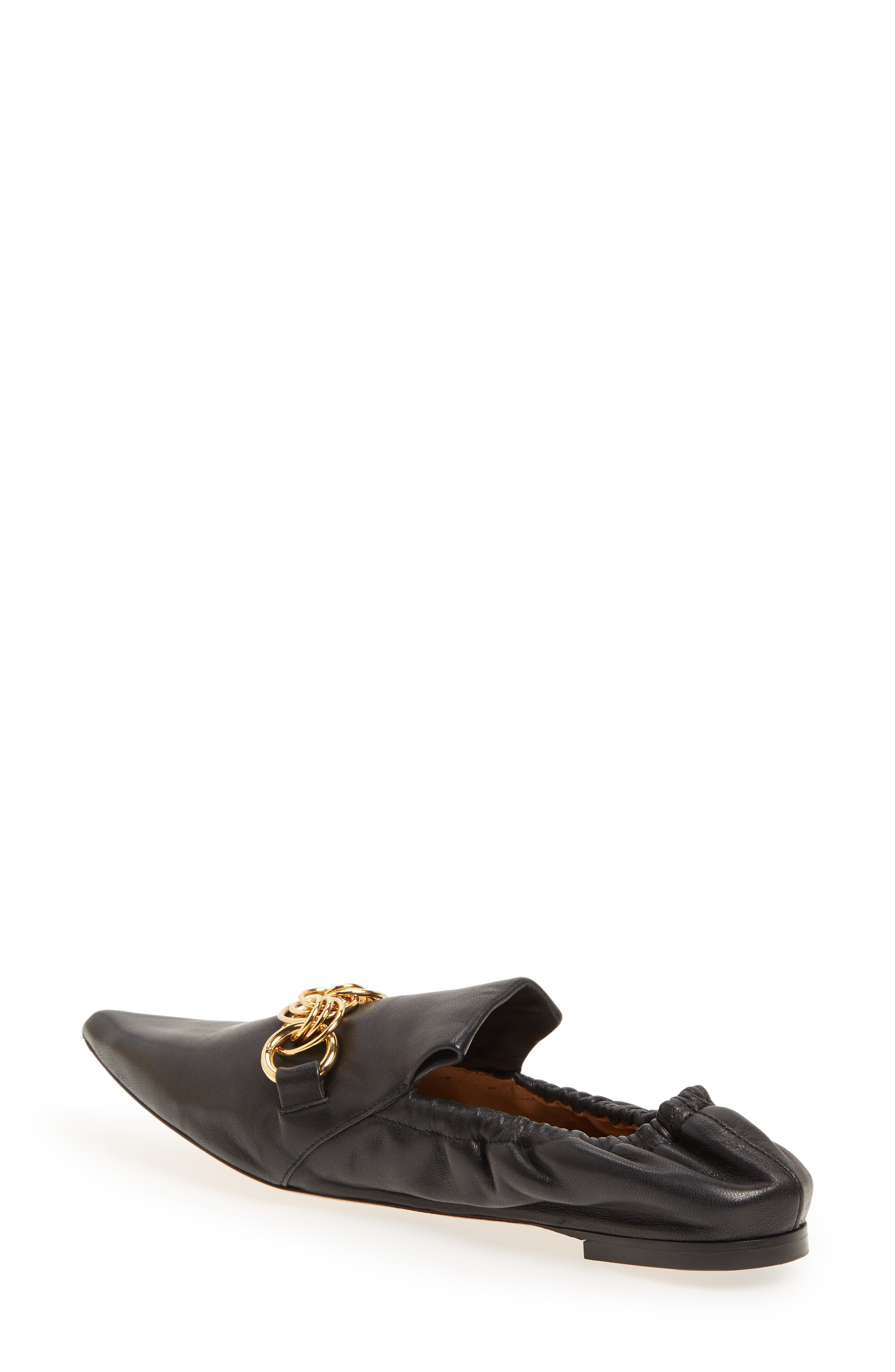 Chloé Reese Chain Bit Loafer Flat, Alternate, color, 