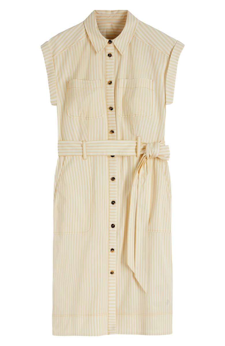 Boden Short Belted Shirt Dress, Alternate, color, Stripe