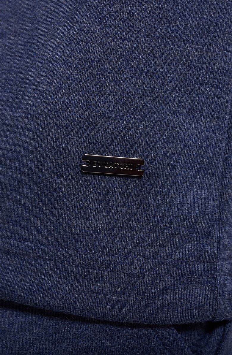 Bugatchi Soft Touch Quarter Zip Pullover, Alternate, color, Navy