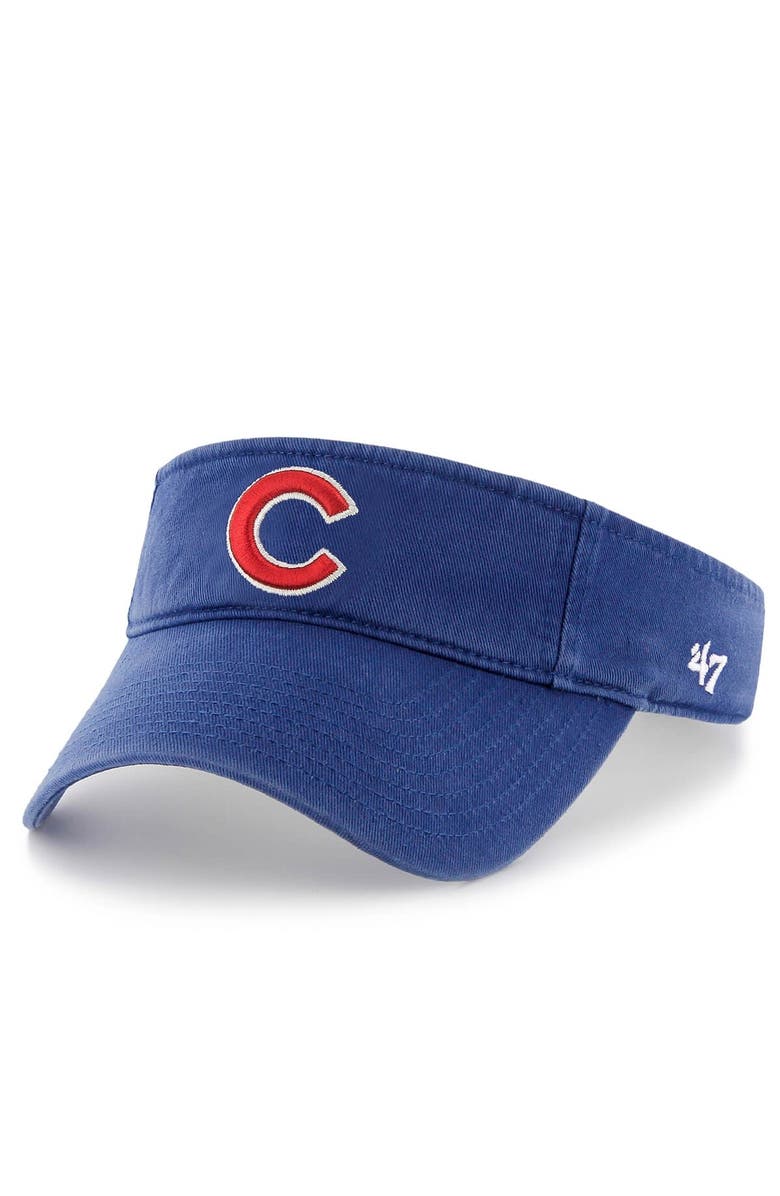'47 Men's '47 Royal Chicago Cubs Clean Up Adjustable Visor, Main, color, Royal