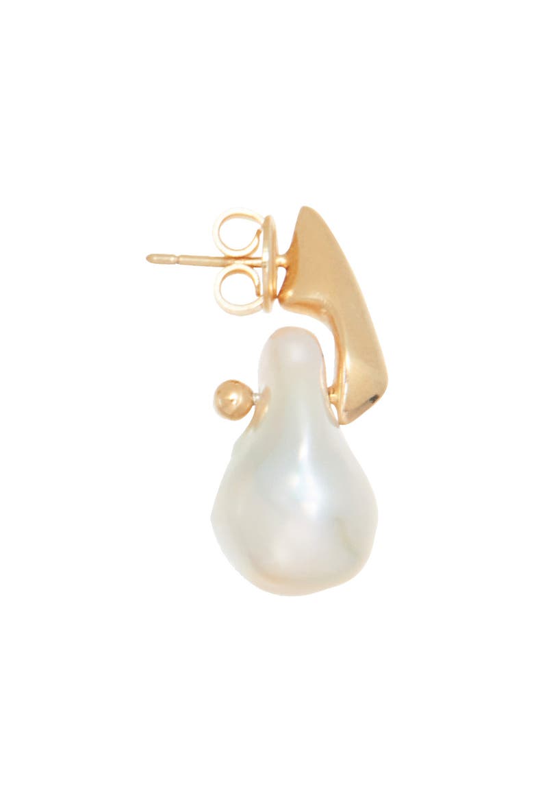 Baroque Pearl Drop Earrings, Alternate, color, WHITE